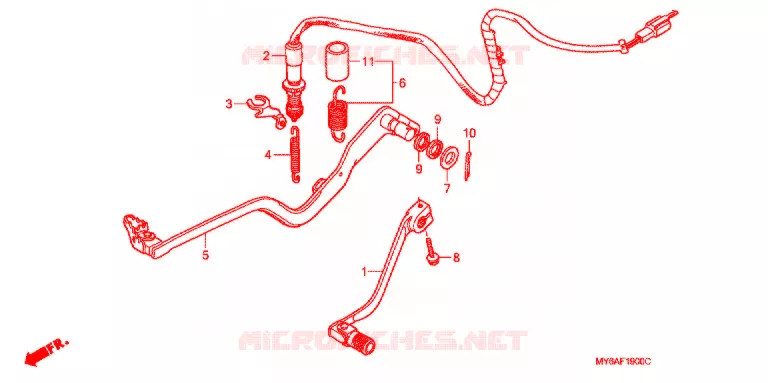 PEDALE Honda MOTO 650 XR 2005  XR650L5