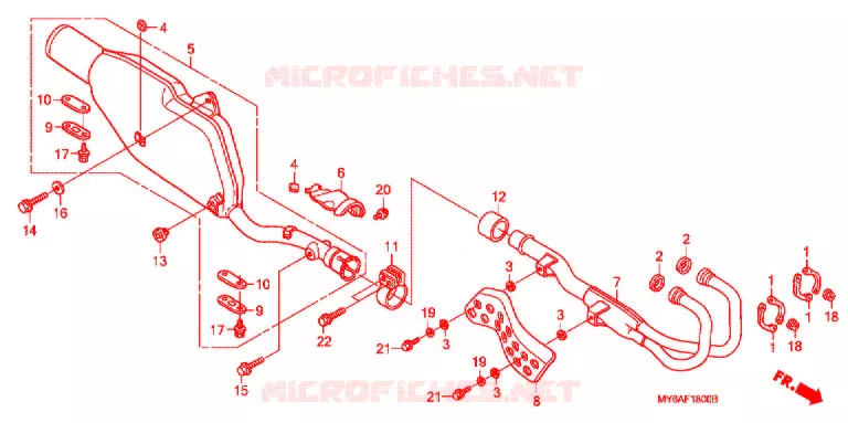 SILENCIEUX D'ECHAPPEMENT Honda MOTO 650 XR 2006  XR650L6