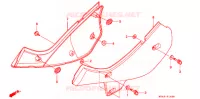 COUVERCLES LATERAUX pour Honda XR 650 L de 1994
