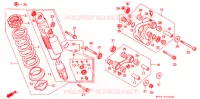 AMORTISSEUR ARRIERE pour Honda XR 650 L de 1996