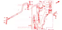 MAITRE CYLINDRE DE FREIN ARRIERE pour Honda XR 650 L de 1996