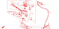 MAITRE CYLINDRE DE FREIN AVANT pour Honda XR 650 L de 1996