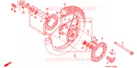 ROUE ARRIERE pour Honda XR 650 L de 1996