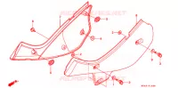 COUVERCLES LATERAUX pour Honda XR 650 L de 1996