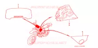 T (4) pour Honda XR 650 L de 1996