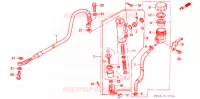 MAITRE CYLINDRE DE FREIN ARRIERE pour Honda XR 650 L de 1997