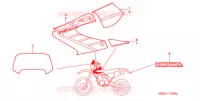 AUTOCOLLANTS ('02) pour Honda XR 650 R de 2002