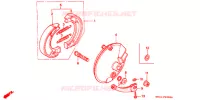 FLASQUE   MACHOIRES DE FREIN AVANT pour Honda XR 80 de 1991