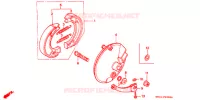 FLASQUE   MACHOIRES DE FREIN AVANT pour Honda XR 80 de 1993