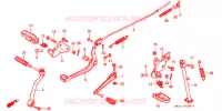 PEDALE pour Honda XR 80 de 1993