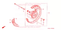 ROUE AVANT pour Honda XR 80 de 1995