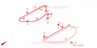 COUVERCLES LATERAUX pour Honda XR 80 de 1996