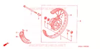 ROUE AVANT pour Honda XR 80 de 1996