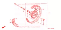 ROUE AVANT pour Honda XR 80 de 1997