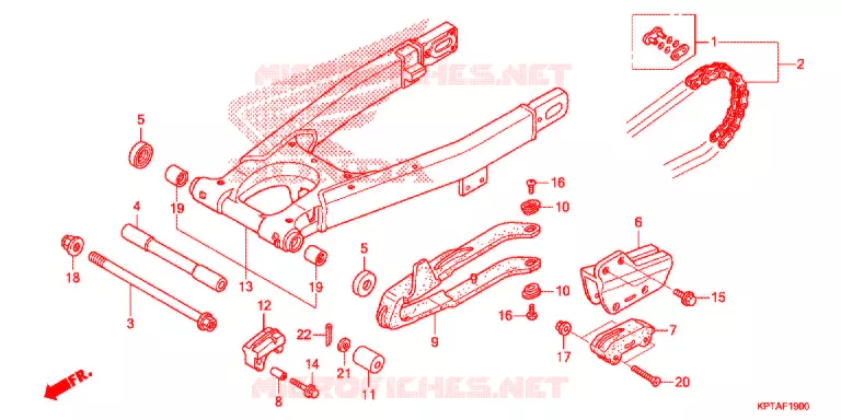 BRAS OSCILLANT Honda MOTO 150 CRF 2015  CRF150FF