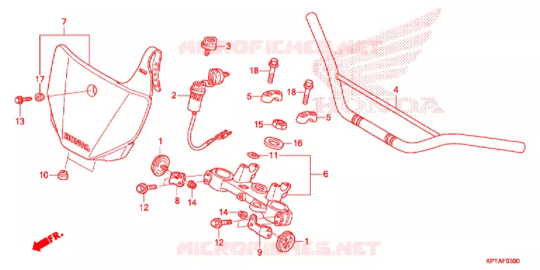 GUIDON - TE DE FOURCHE Honda MOTO 150 CRF 2015  CRF150FF