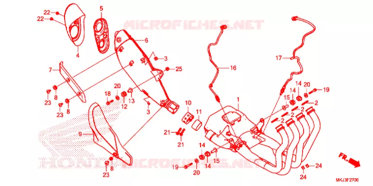 SILENCIEUX D'ECHAPPEMENT Honda MOTO 1000 CB 2018  CB1000RAJ+
