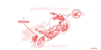 AUTOCOLLANTS pour Honda CB 1000 R ABS de 2018