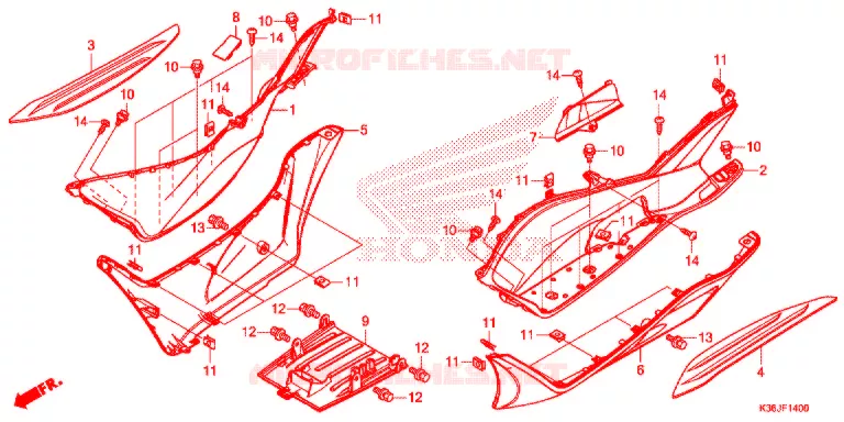 MARCHE PIEDS Honda SCOOTER 150 PCX 2018  WW150J