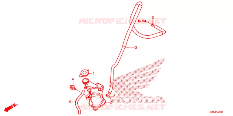 VASE D'EXPANSION Honda SCOOTER 150 PCX 2018  WW150J