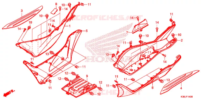 MARCHE PIEDS Honda SCOOTER 150 PCX 2018  WW150J