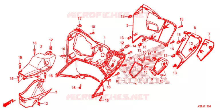 PROTEGE JAMBES Honda SCOOTER 150 PCX 2018  WW150EXJ