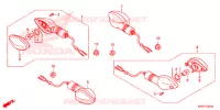 CLIGNOTANT pour Honda XR 125 L Electric start + Kick start de 2018