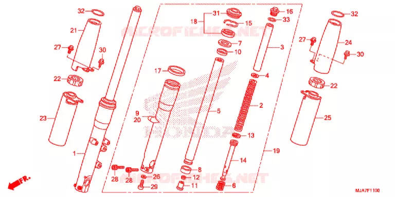 FOURCHE Honda MOTO 750 SHADOW 2019  VT750CSJ