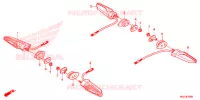 CLIGNOTANT pour Honda CROSSTOURER 1200 S RED de 2018