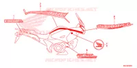 T (2ED,2RU,2TH,2U) pour Honda CROSSTOURER 1200 S RED de 2018