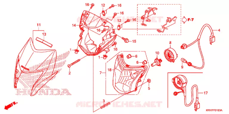 PHARE Honda MOTO 150 XR 2021  XR150LEKJ