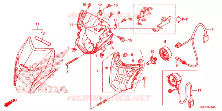 PHARE Honda MOTO 150 XR 2018  XR150LEKJ