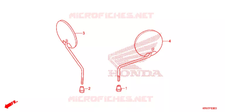 RETROVISEUR Honda MOTO 150 XR 2021  XR150LEKJ