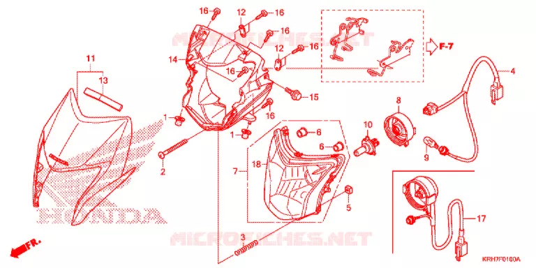 PHARE Honda MOTO 150 XR 2021  XR150LEKJ