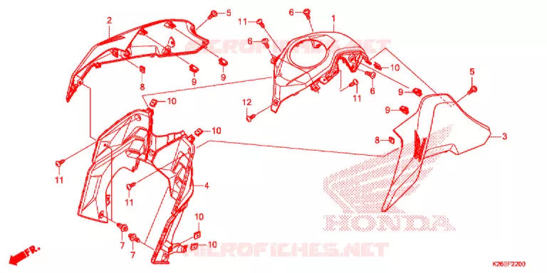 OUIES DE RADIATEUR Honda MOTO 125 MSX 2018  MSX125H_TH