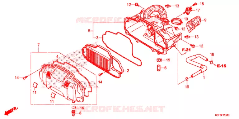 FILTRE A AIR Honda MOTO 125 MONKEY 2019  Z125MAK