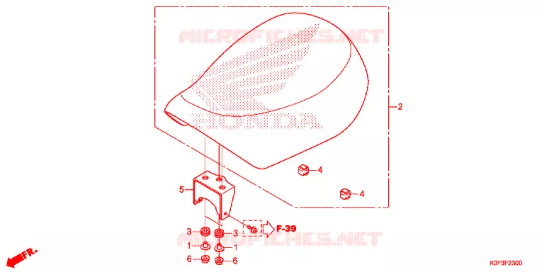 SELLE Honda MOTO 125 MONKEY 2019  Z125MAK