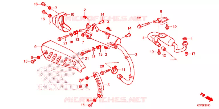 SILENCIEUX D'ECHAPPEMENT Honda MOTO 125 MONKEY 2018  Z125MAK