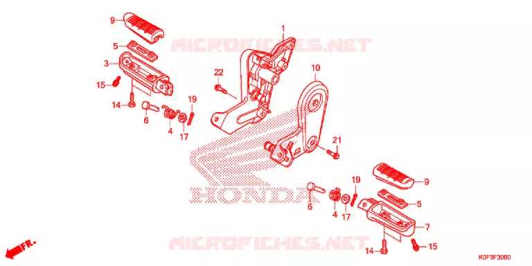 REPOSE PIED Honda MOTO 125 MONKEY 2020  Z125MK