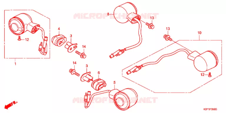 CLIGNOTANT Honda MOTO 125 MONKEY 2018  Z125MAK