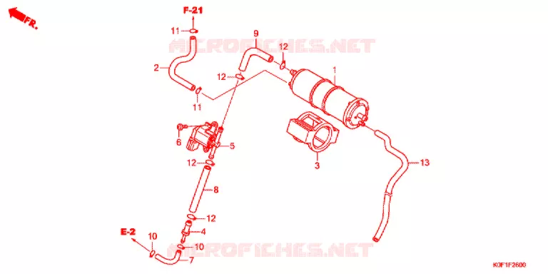 SYSTÈME DE RECYCLAGE DES GAZ Honda MOTO 125 MONKEY 2018  Z125MAK