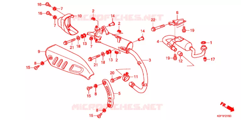 SILENCIEUX D'ECHAPPEMENT Honda MOTO 125 MONKEY 2018  Z125MK