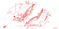 COUVERCLES LATERAUX pour Honda CB 650 F ABS WHITE de 2018