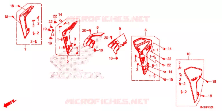 OUIES DE RADIATEUR Honda MOTO 1000 CB 2018  CB1000RAJ