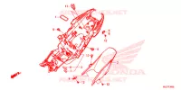 GARDE BOUE ARRIERE pour Honda CBR 650 F RED de 2018