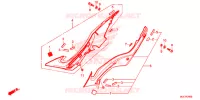 COUVERCLES LATERAUX pour Honda CBR 650 F RED de 2018