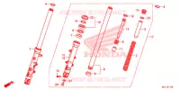 FOURCHE pour Honda CBR 650 F RED de 2018