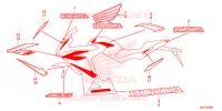 T (2) pour Honda CBR 650 F RED de 2018