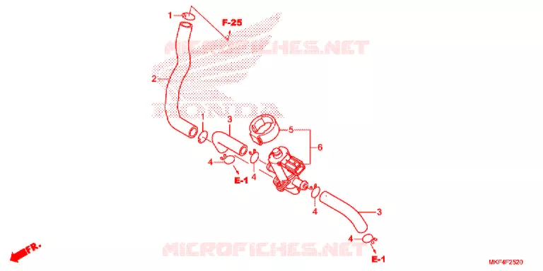 VALVE DE COMMANDE D'INJECTION D'AIR Honda MOTO 1000 CBR 2017  CBR1000RRH