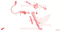 BEQUILLE pour Honda CBR 1000 VICTORY RED de 2017